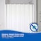 Kenney Mfg Medium Weight Extra Long PEVA Shower Curtain Liner, 70in W x 78in H, White KN61469 - alternate 3